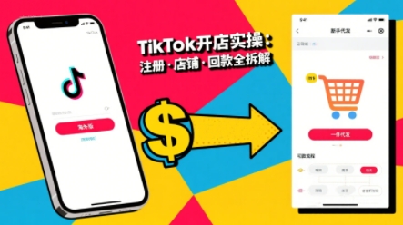 大熊跨境·TikTok从开店到投流的进阶课,从基础实操到高阶技巧一网打尽
